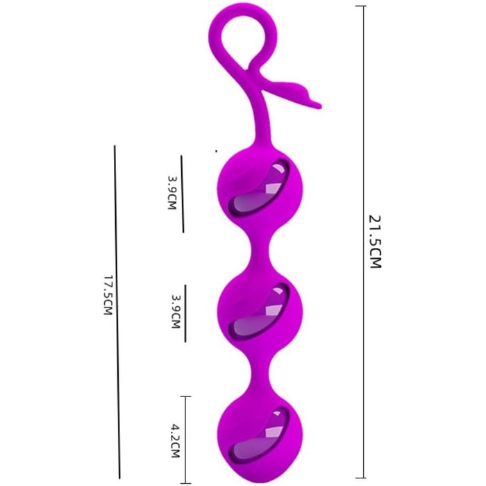 М'ячик для вагінальних вправ Kegel з силікону - тренажер для зміцнення м'язів та покращення сексуального здоров'я