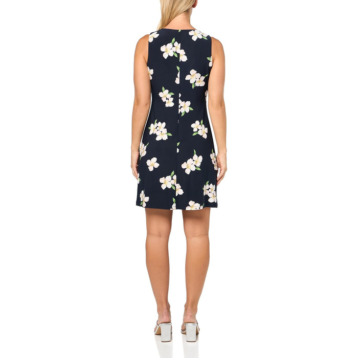 Сукня Tommy Hilfiger Scuba Crepe з кишенями, Sky Captain Multi, 12 Petite