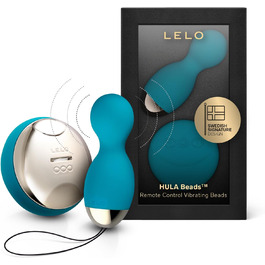 LELO HULA Beads - вібруючі кульки для інтимної іграшки, Ben Wa кульки, вібро-яйце з пультом, 2 роки гарантії, блакитний океан