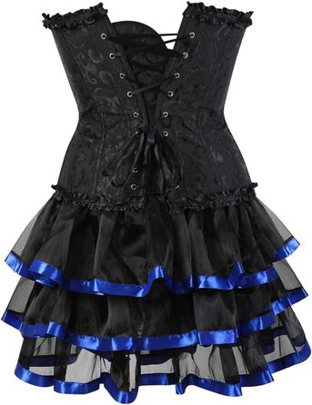 Корсетне плаття Moulin Rouge в готичному стилі, спідниця, великі розміри S-3XL, комплект, колір цегляний