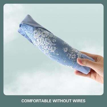 Бюстгальтер без кісточок Necalisi з застібкою на блискавці спереду, мереживний, з перехресним витонченням спини, синій, Push up, 42/95E