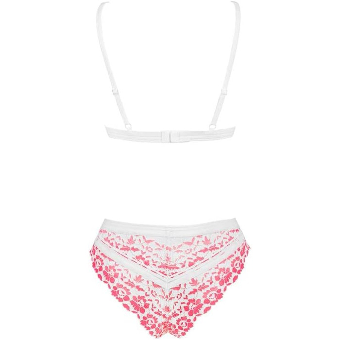 Obsessive Spitzen Set I Комплект бюстгальтера та трусиків I Жіноча спідня білизна I Комплекти жіночої білизни I Сексуальна жіноча білизна I Розміри S-M, L/XL, Рожевий