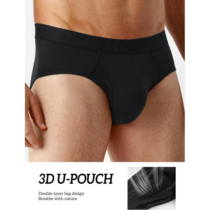 Чоловічі труси DAVID ARCHY (4 шт.) з бамбукової віскози, XL, сірі