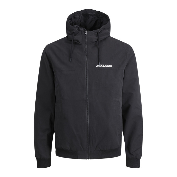 Чоловіча куртка-бомбер JACK & JONES Mae Bousonjacke, темно-синя з чорними деталями, розмір XS