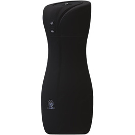 Масажер для чоловіків з 4 режимами всмоктування, 10 вібраційними режимами та функцією нагріву. Стимулятор пеніса, чорний