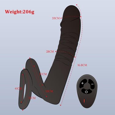 Анальні вібратори для пар NAIXBTY: 10 режимів, масажер для анального отвору та кільце для статевого члена