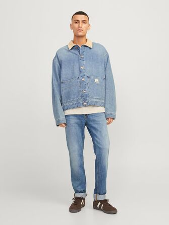Чоловічі джинси Jack & Jones Regular Fit JJICLARK синього кольору, Denim