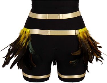 Жіночі мереживні накладки на стегна, ремінці для ніг, пояс для шкарпеток, готичний стиль, регульовані, для клубу, вечірки, танців, фестивалів (білий, світло-жовтий)