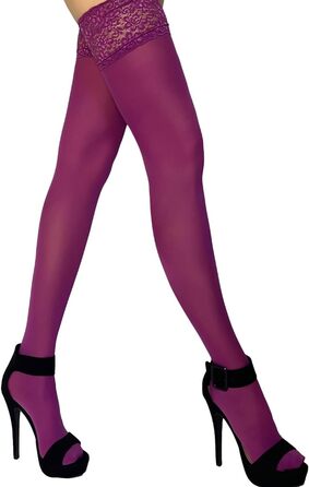 Шторні панчохи Mila Marutti для жінок, панчохи до стегна, виготовлені в ЄС (XS-S, темно-малиновий)