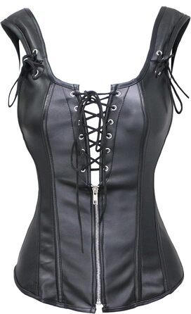 Жіночий корсет у стилі вінтаж, стеampunk, ренесанс, чорний. Корсет Bslingerie для створення унікального образу
