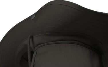Солом'яний капелюх normani Buschhut Outdoor для походів та риболовлі знімним захистом від сонця (розмір 57, колір антрацит)
