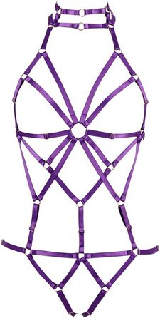 Корсет-нагрудник BANSSGOTH для жінок, фіолетовий, готичний стиль, регульований, для фестивалів та рейвів