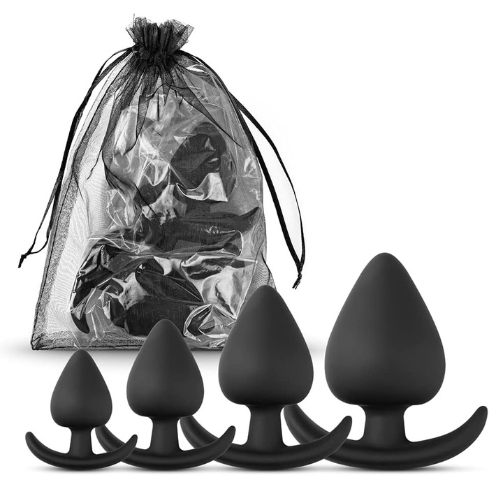 Анальний плаг BeHorny з високоякісного силікону, 4-частинний набір