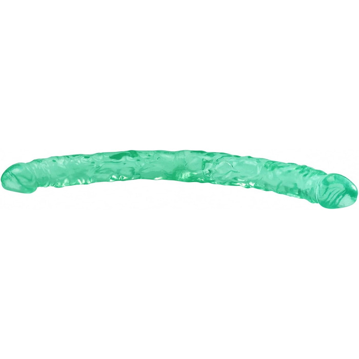 Анальний масажер-вібратор з двома головками, 42 см, з ПВХ, для чоловіків та жінок