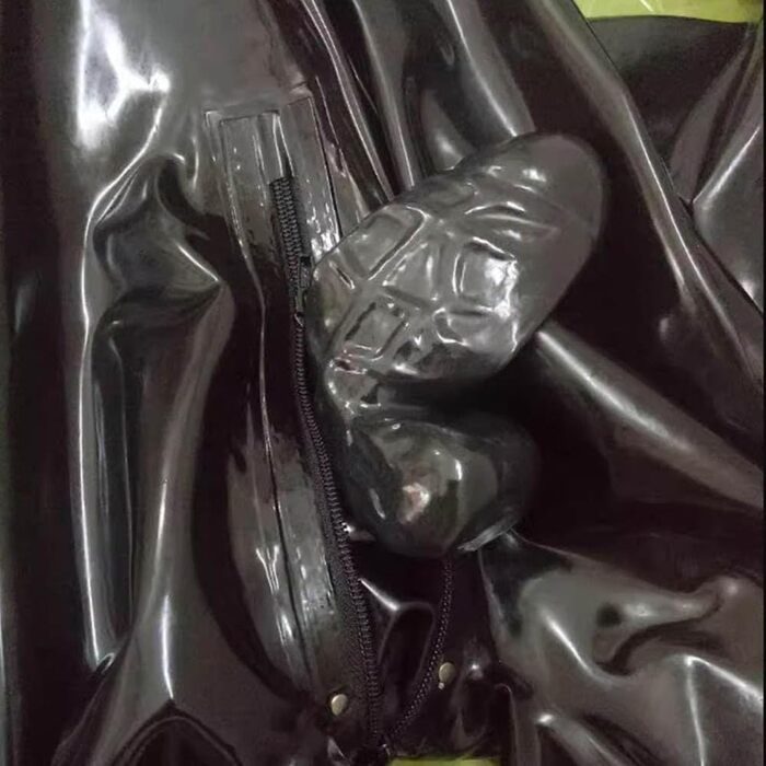 Латексний костюм для чоловіків ZWBHSH з маскою, латексна білизна, BDSM, косплей, клубний костюм