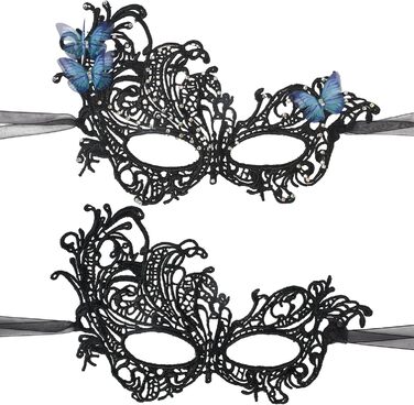 Маска для карнавалу метелик, 2 шт., антична маска для жінок та чоловіків, VYNYJOAN