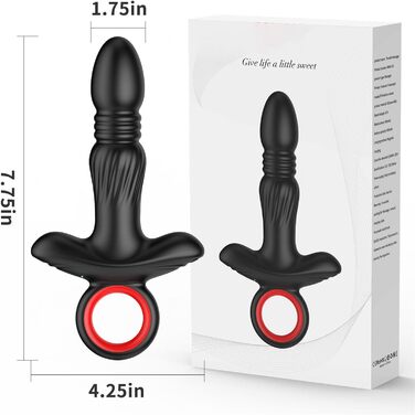 Вібратор для чоловіків Analvibratoren 9 режимів, з пультом, стимулятор простати, чорний