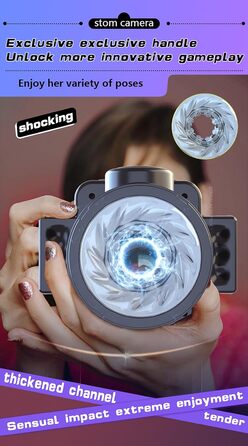 Мастурбатор для чоловіків з телескопічною конструкцією та 7 режимами вібрації - LZYLWC