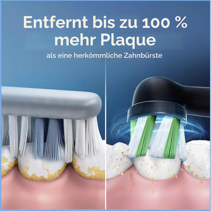 Електрична зубна щітка Oral-B Vitality Pro (чорна) — 3 режими чищення, таймер, 2D-очищення від нальоту, акумуляторна, 1 шт.