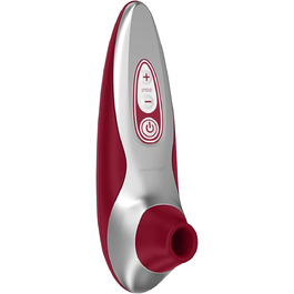 Womanizer Pro 40 - вібратор для клітора: 6 рівнів інтенсивності, тихий, водонепроникний, magenta (червоний)