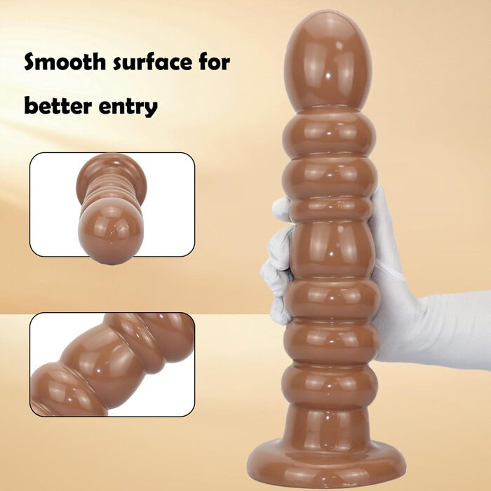 Анальний масажер Yasexx Giant з чашами на присосках для чоловіків та жінок (L)