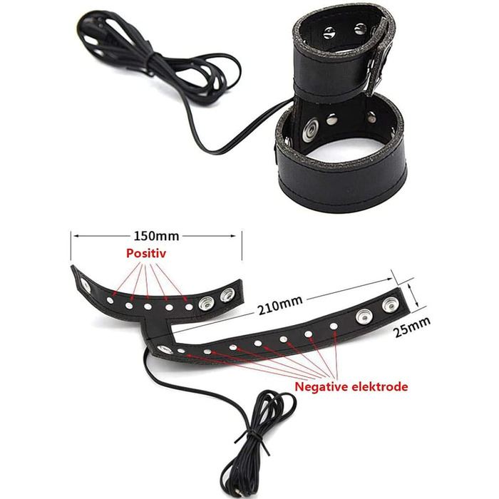 Електростимулятор для дорослих ZTHBYSB SM Folter – комплект з анальним плугом, кільцем для пеніса та пультом дистанційного керування