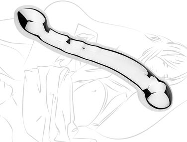 Анальний плаг з нержавіючої сталі GUYOS Doppelkopf для стимуляції G-точки та простати, 710г