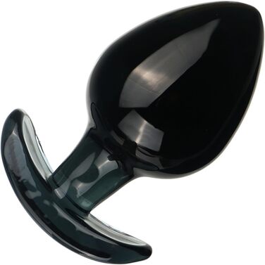 Скляний анальний дildo з анкером, великий, 6.5 см – стимулятор G-точки, анальний/вагінальний, для мастурбації, SM-іграшка для жінок та чоловіків