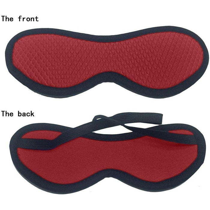 Набір для БДСМ з обмеженням: набір для пар, з кріпленнями для ліжка, наручниками, пов'язкою на очі. Червоний колір