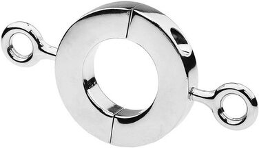 Металевий кільце для статевого члена з шкіряними наручниками, розтягувач яєчок, вага для яєчок, для чоловіків. Іграшки для дорослих, BDSM, Бондаж