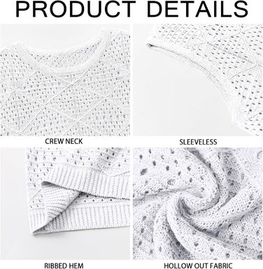 Чоловіча в'язана майка-топ Runcati, літня, пляжна, хіпі-стиль (білий/Оксамитовий сад, L)