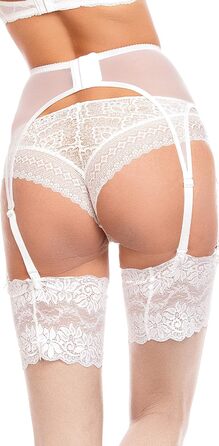 Корсет-стрінг GLAMORY для жінок, великі розміри 4XL (3XL-58), білий