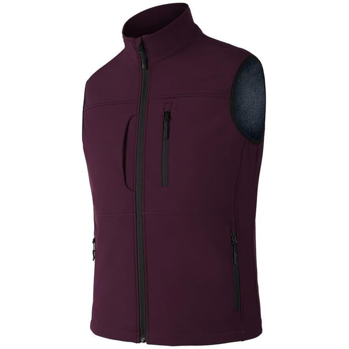 Чоловічий легкий жилет Softshell з флісовим підкладом, спортивний жилет-бодівормер для бігу, походів та роботи, червоний (4XL)