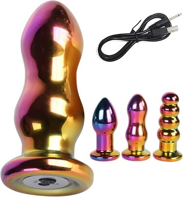 Скляний анальний дildo з вібрацією SreaAss - 3 стилі, 10 режимів, USB-зарядка. Іграшки для дорослих для жінок та чоловіків