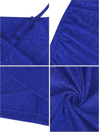 Missufe Елегантне сукня-кокетка для жінок, міні-сукня на бретелях, облягаюче, V-подібний виріз, без рукавів, сукня-олівець (Королівський синій, M)