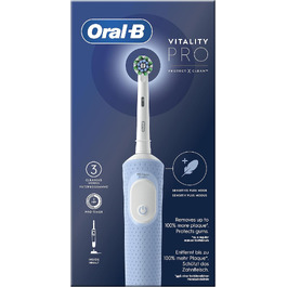 Електрична зубна щітка Oral-B Pro Vitality, синя, з 1 насадкою, від Braun