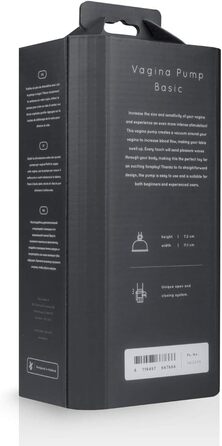 Вагінальний насос для жінок з кулькою, чаші для клітора, для чутливої та збільшення вагіни. Стандартна модель