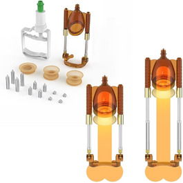 Набір для збільшення пеніса Hmxseu: вакуумна помпа з 3 манжетами, екстендер, стрітчер. Для чоловіків.