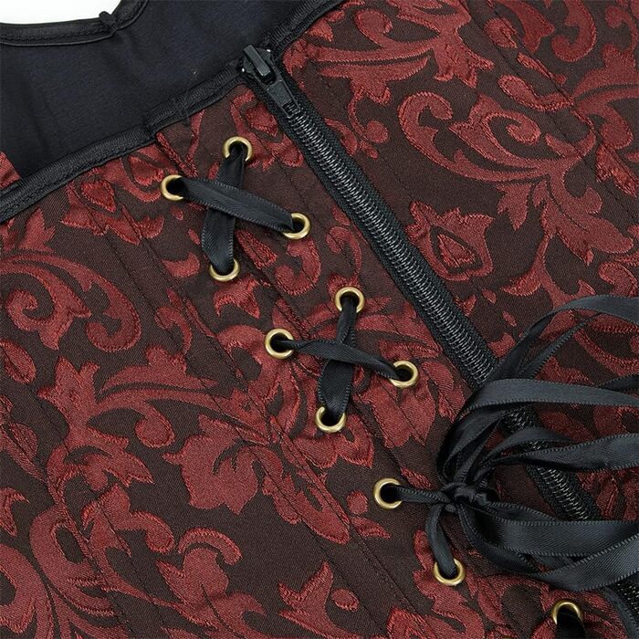 Топ-корсет Grebrafan для жінок у готичному стилі з бретелями, колір коричневий