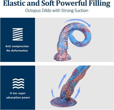 Анальний статевий іграшка-монстр з крапчастим дизайном, силікон, XXL - для чоловіків та жінок