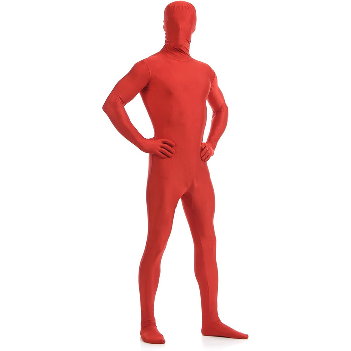 Танцювальний комбінезон-боді Leemqcyа з маскою, червоний, S (145-155см)