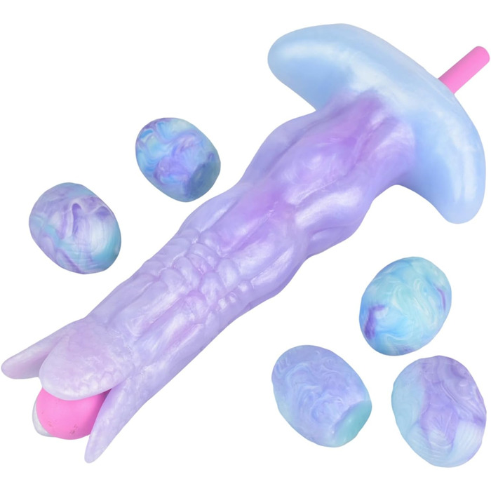 Анальний дилда з силікону Axcroo з 5 кульками, яйцем, для анального секса, мастурбації, для жінок та чоловіків