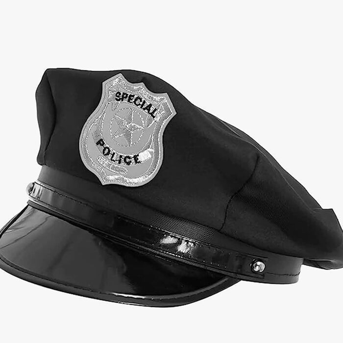 Костюм поліцейського 2-в-1 AZII для дорослих, сексуальний набір нижньої білизни, чорний, 3XL