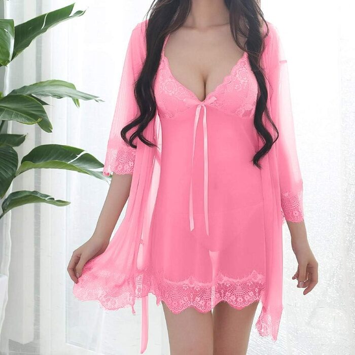 Сексуальний комплект нижньої білизни WILLBEST: боді, труси-хіпстер, мереживний, чорний, з стріжками, для жінок, розмір XXL, колір рожевий