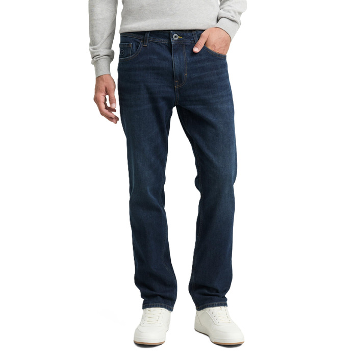 Чоловічі джинси Tom Tailor Josh Regular Slim Fit, темно-сині (Blue Denim Dark Wash), стрейч