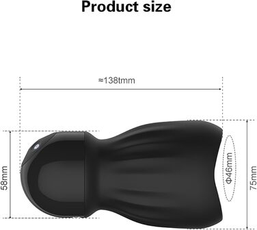 Електричний мастурбатор LZYLWC 3-в-1: 10 вібрацій та 10 режимів насосу для чоловіків. Тренажер для пеніса, секс-іграшка для соло