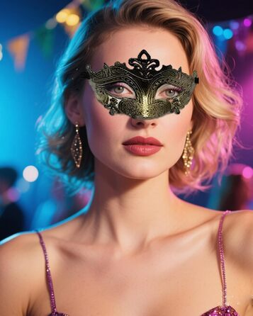 Маска для чоловіків у венеціанському стилі Vintage, ідеальна для вечірок, Хелловіну, балів та карнавалів