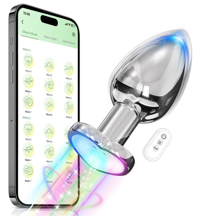 Вібратор для анусу Analspielzeuge з 9 режимами вібрації, стимуляція простати, для чоловіків та жінок (маленький)