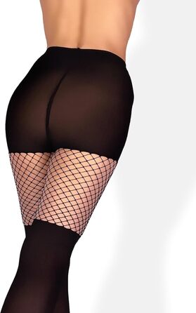 Чорні мереживчасті панчохи Mia Marutti Sivia 20 den для жінок (S)