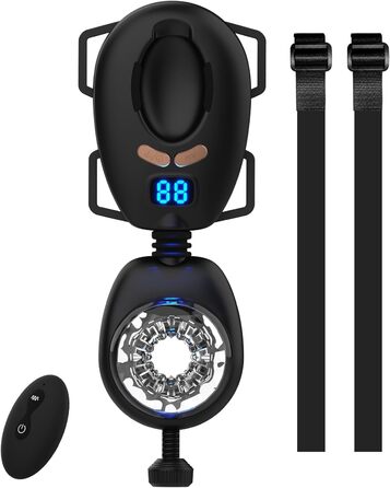 Електричний мастурбатор для чоловіків з регульованою помпою та LCD-дисплеєм. Портативний секс-іграшка (Чорний)